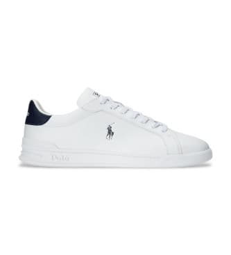 Polo Ralph Laurentil mænd. 809829824003 Heritage Court II læder sko hvid (45), Fast, Blonder, Casual