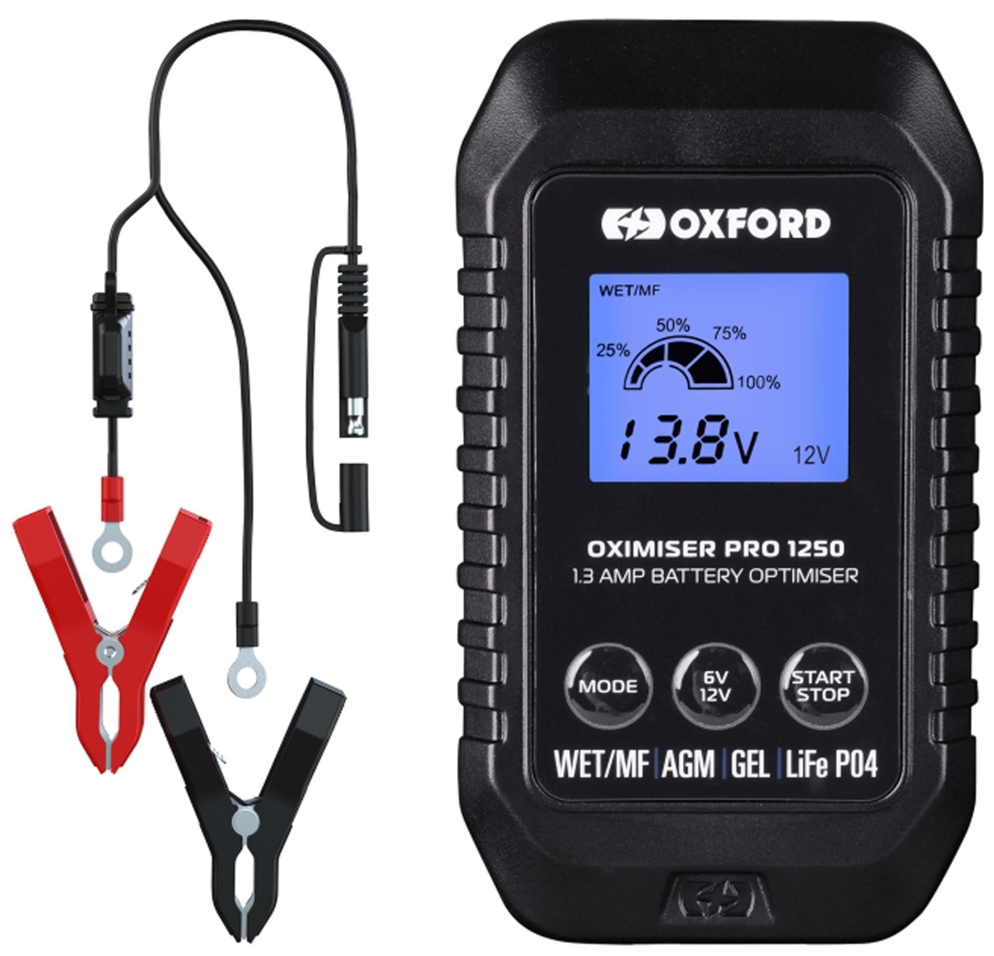 Oxford Oximiser Pro 1250 Batterioplader EU-stik