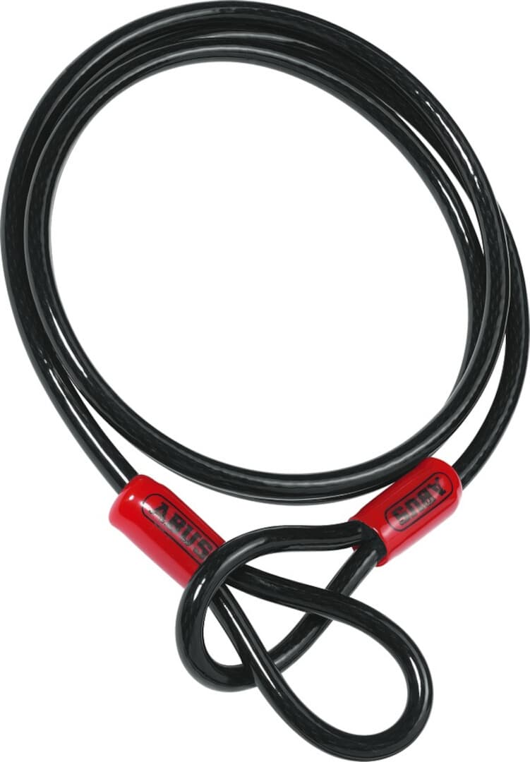 ABUS Cobra Stålkabel, sort, størrelse 200 cm til mand