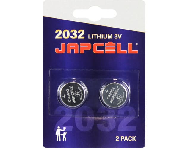 Japcell Lithium Batterier CR2032 - 2 stk.