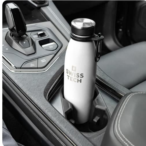 Swisstech drikkeflaske 500 ml m/karabinhage-Hvid