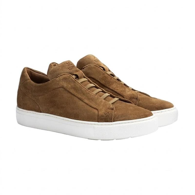 LLOYD METRO SLIP X-Motion Herre Sneaker med Extralight Sål CAMEL SUEDE Str. 40