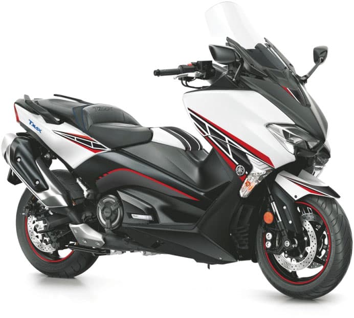 Uniracing Yamaha T-Max 530, decal-sæt , farve: Sort/Rød/Hvid