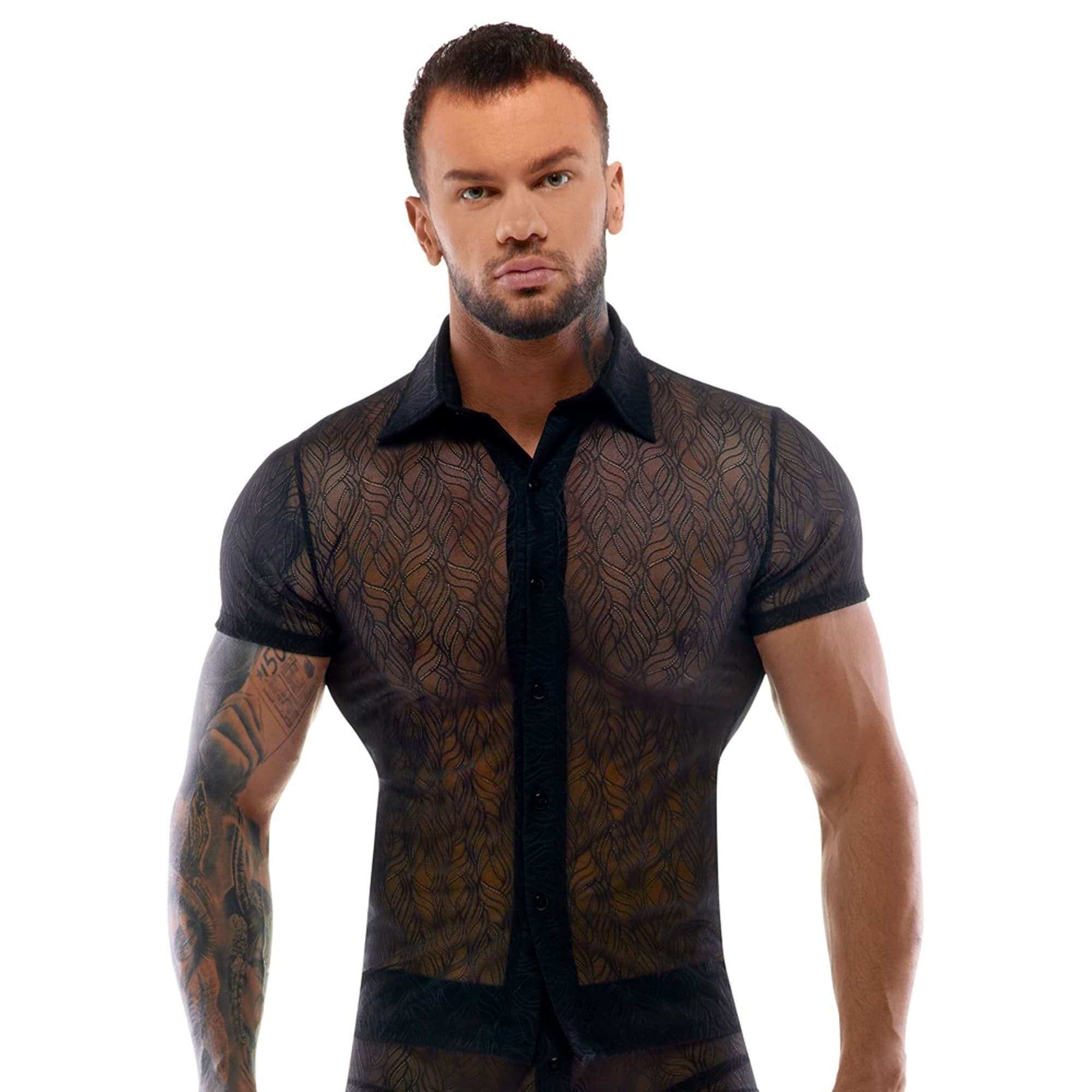 Svenjoyment - Men's Shirt Buttons - Transparent - M