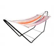 Chillounge Sunrise - Single Spreader Bar Hammock With Powder Coated Steel Stand - Hængekøje