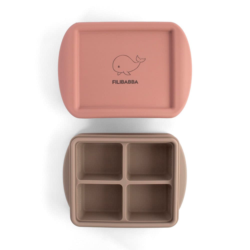 Filibabba silikone frysebakke 4x65 ml 2-pak Rose Mix
