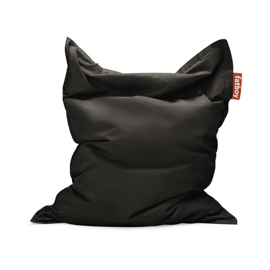 Fatboy sækkestol black licorice recycled canvas 140x180cm