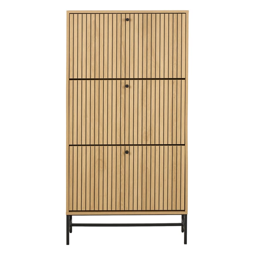Albany skoskab eg melamin 71,6x25x140,4cm