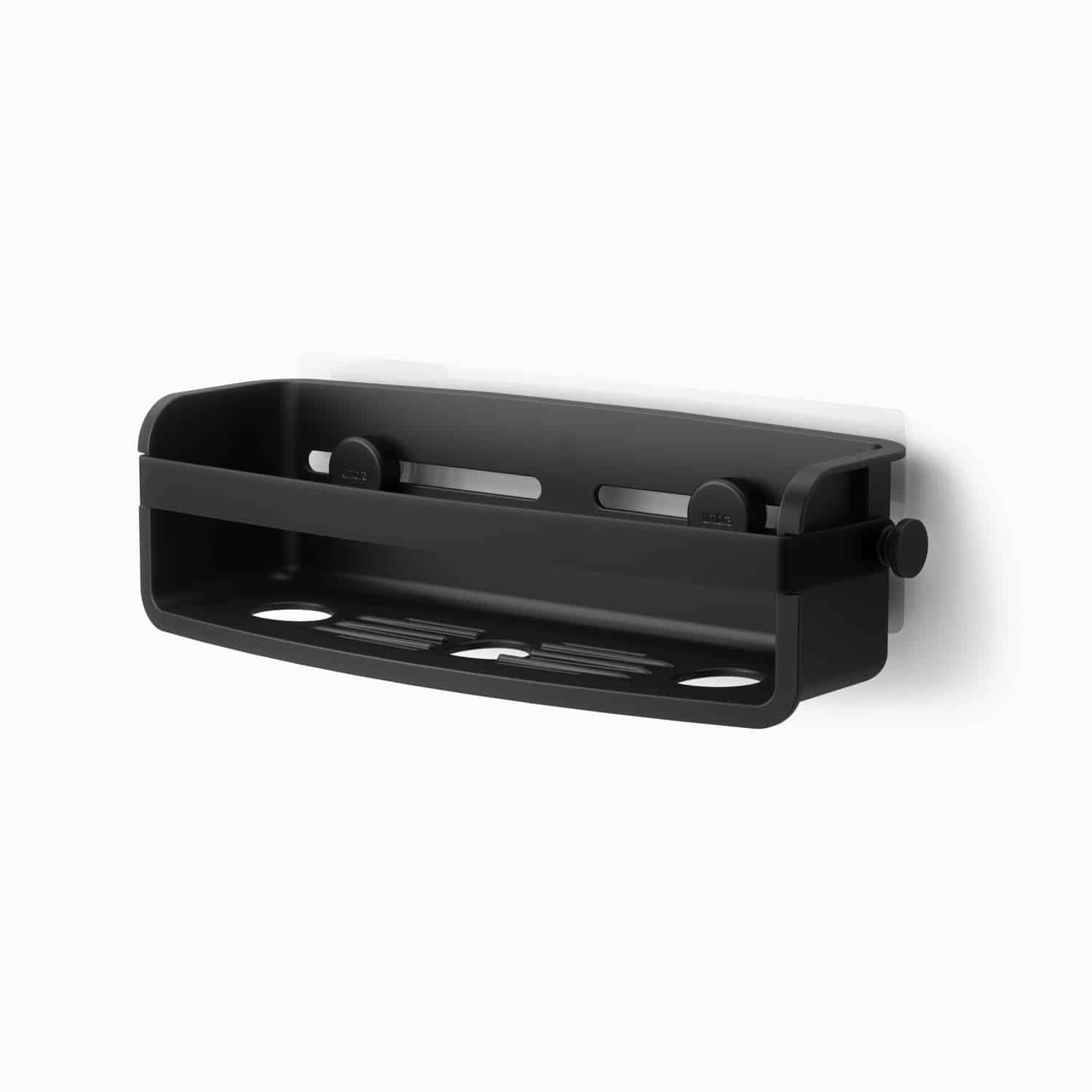 Umbra Selvklæbende hylde til badeværelse (3 farver) Sort Rektangulær Plast 33cm x 12cm x 9cm - Sort - 33cm x 12cm x 9cm - Mira