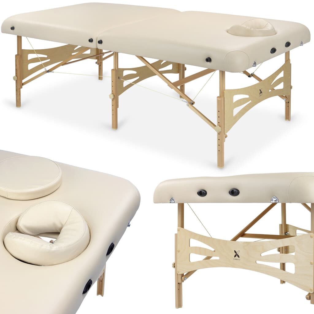 Transportabel massagebriks - Integral Lyst træhovedhul K033 Beige