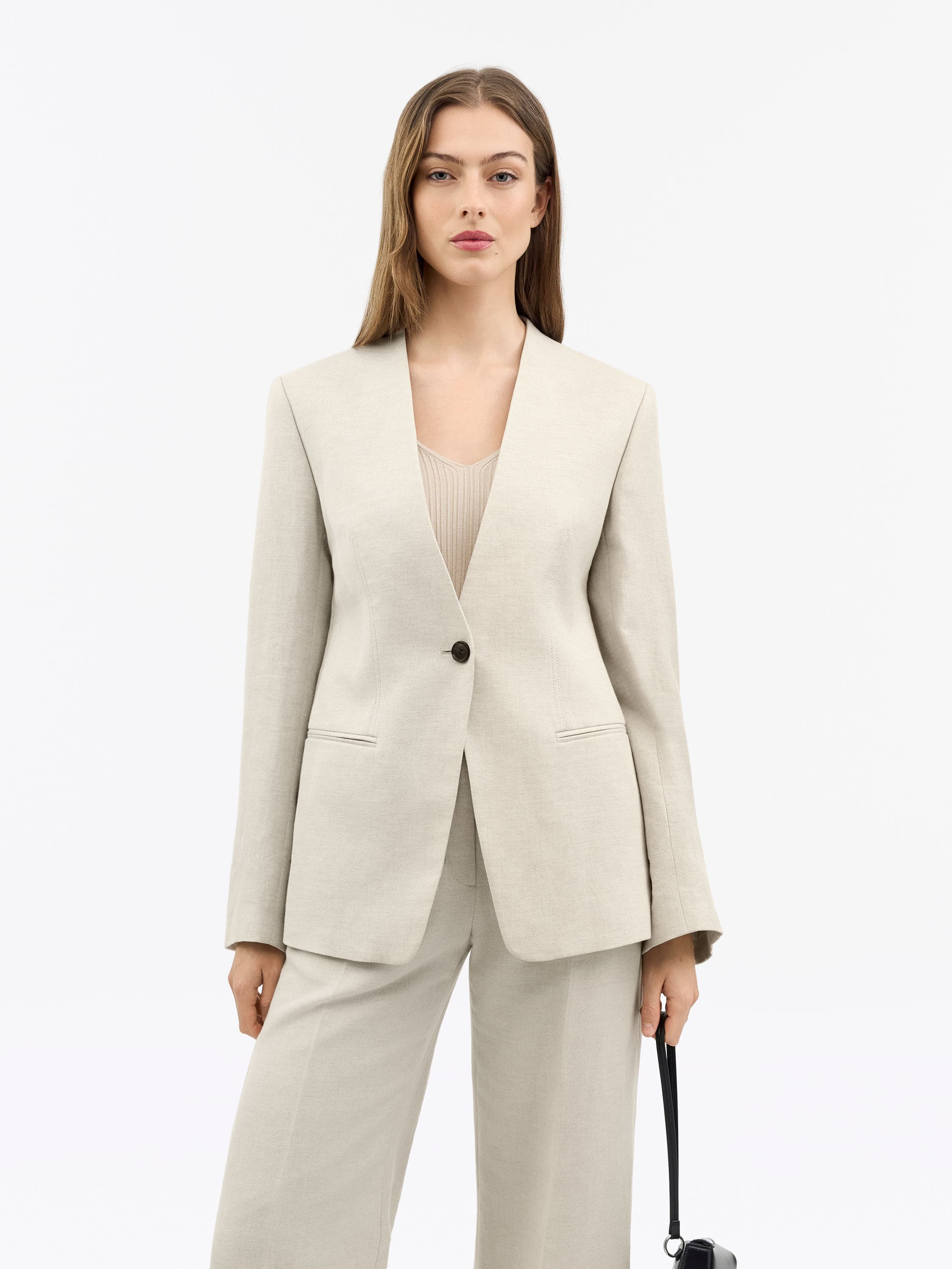Joni Bomulds-Hør Blazer
