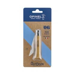 Opinel N°6 Stainless 7,0 Cm. Bøg Blister - Kniv